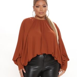Fashion Nova 'Room To Glow' Oversized Blouse